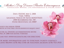Mother’s Day Dinner Theater Flyer